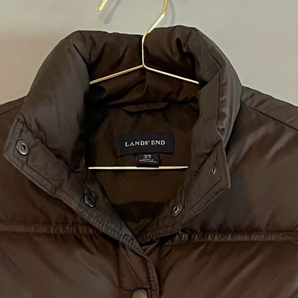Lands’ End Puffer Down Vest | SZ XS | Brown - Picture 11 of 11